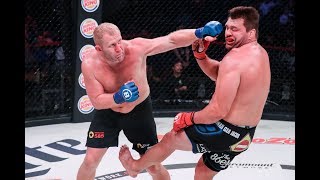 Bellator 225 Highlights Sergei Kharitonov Knocks Out Matt Mitrione  MMA Fighting [upl. by Stine]