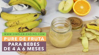 Bebé de 6 meses comiendo plátano  BLW Alimentación Complementaria [upl. by Netsirt]