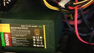 Antec Earthwatts 500 watt power supply review [upl. by Aeslehc]