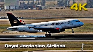 Royal Jordanian Airbus A319 MAD 4K [upl. by Naoj474]