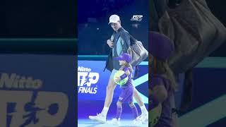 La piccola Francesca scopre che accompagnerà Jannik Sinner in campo alle ATP Finals 2024 🦊❤️🥲 [upl. by Langan36]