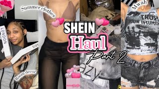 SHEIN TryOn Haul PART 2 2024 summer clothes room decor [upl. by Adiaz]