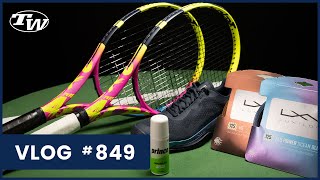 Customize your tennis racquet to the RAFA Origin spec New Luxilon strings Wilson Shoes  VLOG 849 [upl. by Llennej]