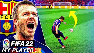 BECKHAM FROM THE HALFWAY LINE😱  FIFA 22 Beckham Player Career Mode EP9 [upl. by Vharat488]