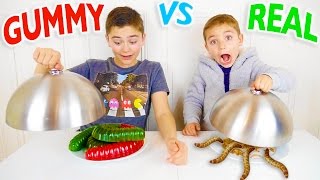 GUMMY FOOD VS REAL FOOD CHALLENGE  Bonbons ou Vraie Nourriture [upl. by Malory]