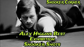 Alex Higgins Best Exhibition Snooker Shots  Snooker Corner [upl. by Meredeth]