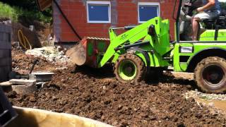 mini backhoe digging EUROCOMACH E235K [upl. by Ennalorac]