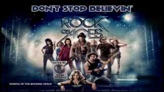 Dont stop believin Rock of ages Backing track karaoke instrumental [upl. by Aarika798]