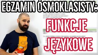 EGZAMIN ÓSMOKLASISTY Funkcje językowe  EGZ8 3 [upl. by Angi249]