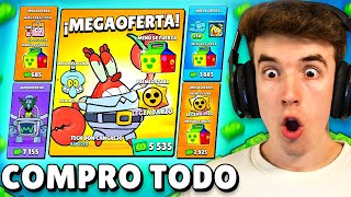 COMPRO TODA LA TIENDA del CRUSTACEO CASCARUDO de BOB ESPONJA en BRAWL STARS [upl. by Ollecram969]