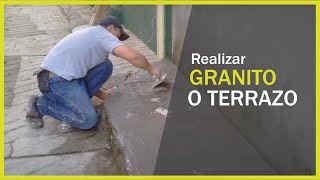 Como realizar GRANITO O TERRAZO [upl. by Mano441]