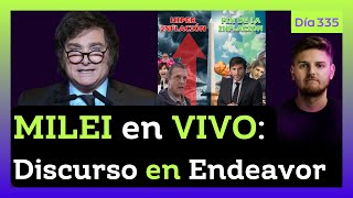 🔴URGENTE MILEI en VIVO DISCURSO IMPERDIBLE luego de DESTRUIR la INFLACIÓN  DIA 335 [upl. by Llaccm]