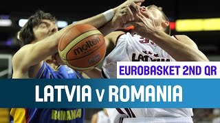 Latvia vs Romania  Highlights  2nd Qualifying Round  EuroBasket 2015 [upl. by Benni]