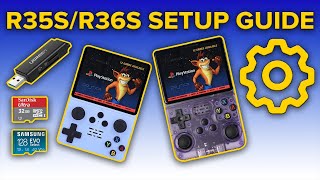 R35SR36S Ultimate Setup Guide  ArkOS Roms and BIOS [upl. by Einnaffit]