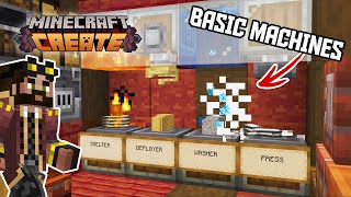 BASIC MACHINES in Minecraft Create Mod [upl. by Mond]