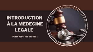 Introduction à la médecine légale ⚖️ [upl. by Goer]