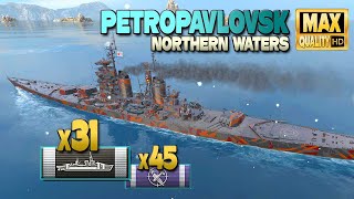 Cruiser Petropavlovsk Citadel Party 31  World of Warships [upl. by Kcoj]