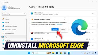 How to Uninstall Microsoft Edge in Windows 1110 [upl. by Whitelaw]