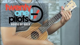 Twenty One Pilots  House of Gold UKULELE Tutorial HD [upl. by Amice]