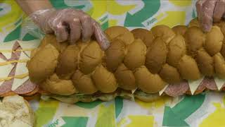 Subway have created a SIXFOOT sub – which can feed 25 people [upl. by Nirrak]