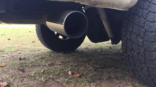 2000 73 Powerstroke Banks straight pipe exhaust [upl. by Eittod424]