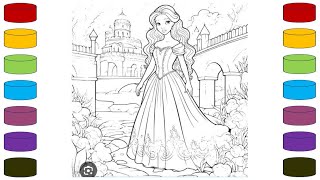 How to draw Princess Elsa [upl. by Marianne]