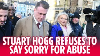 Disgraced ExScotland Captain Stuart Hogg Storms Out of Court Without Apology [upl. by Rhoades]