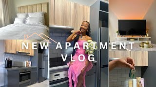 NEW APARTMENT VLOG apartment tour move in with me furniture shopping hauls  more [upl. by Kilbride]