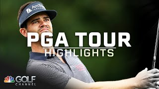 2024 Wyndham Championship Round 1  PGA Tour Highlights  Golf Channel [upl. by Eimirej]