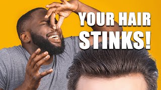 Eliminate Unpleasant Hair Odor FAST  Effective Hair Washing Tips For Men [upl. by Ellitnahc]