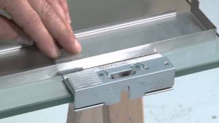 Vitro on 10 mm glass door with brackets installation [upl. by Dedie448]