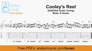 How To Play Cooleys Reel  Irish Reel Tabs Notation amp Chords [upl. by Gwennie]