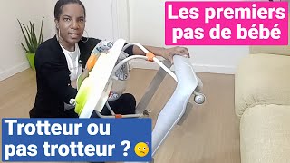 COMMENT AIDER BÉBÉ À FAIRE SES PREMIERS PAS   Le trotteur pour bébé  Mon avis [upl. by Dorsey]