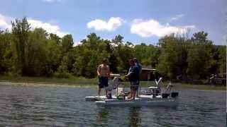 Pond Craft Mini Pontoon Boat capacity [upl. by Yran48]