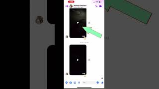 How to download a video from facebook messenger on to iPhone [upl. by Stewardson]