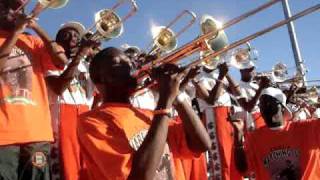 FAMU MARCHING 100 Trombones playing PSoup HOMECOMING 2K10 [upl. by Amadus]