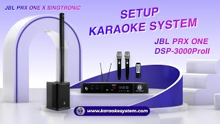 SETUP DSP 3000PROII TO JBL PRX ONE [upl. by Yenrab]