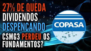 COPASA DERRETENDO AINDA VALE A PENA INVESTIR EM CSMG3 AÇÃO BARATA ESTOU COMPRANDO PREÇO JUSTO [upl. by Aztiram574]