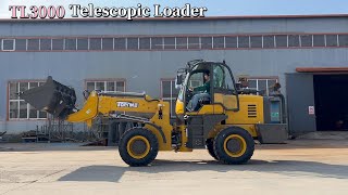 TL3000 Front End Wheel Loader Extensible Boom Telescopic Loaders New Compact CE Payloader [upl. by Wakeen969]