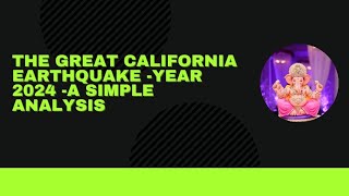 The great California earthquake Year 2024 [upl. by Amiaj]