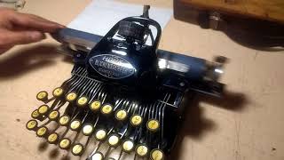 Blickensderfer quotHOMEquot typewriter 1913 [upl. by Tiphane363]