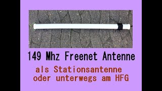 149Mhz Lambda Halbe Freenet Antenne selbst basteln [upl. by Naloj]