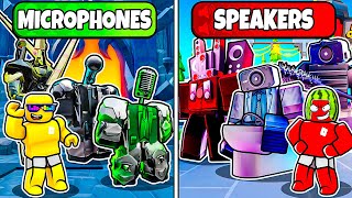 MICROPHONES vs SPEAKERS In Toilet Tower Defense [upl. by Juliane]