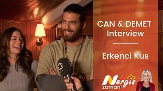 Can Yaman amp Demet Ozdemir ❖ Interview ❖ Erkenci Kus ❖ Nergis Zamani Show ❖ English ❖ 2019 [upl. by Kopp]