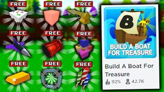 ALL HIDDEN RARE ITEMS in Build a boat for Treasure ROBLOX [upl. by Nachison]