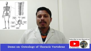 Thoracic Vertebrae I features amp attachments I full demonstration I Dr Vibhash Vaidya [upl. by Adley563]