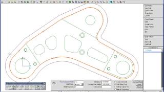 4  Toolpath directly from wireframe CAD in SmartCAM [upl. by Oibesue]