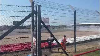 Max Verstappen crash Lap 1 Silverstone F1GP [upl. by Sremlahc970]