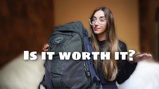 OSPREY Farpoint 55L Backpack Review Worth it Price Quality  After 2 MONTHS of Backpacking [upl. by Kulda]