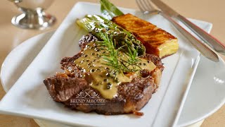 Steak Au Poivre Gratin – Bruno Albouze [upl. by Auqinaj923]